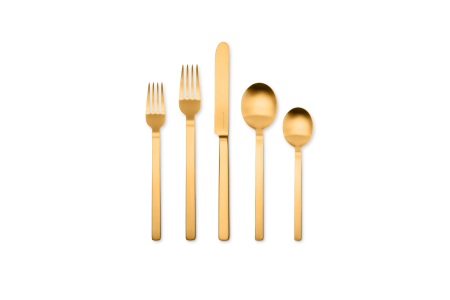 005 - Cutlery set 5pcs Stile Ice Oro