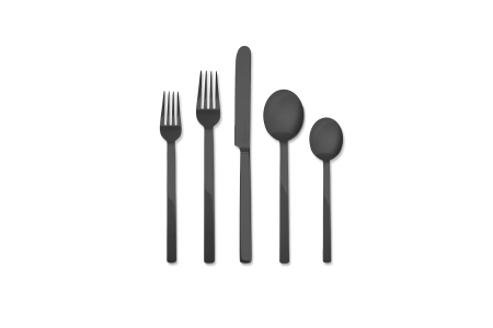 005 - Cutlery set 5pcs Stile Oro Nero