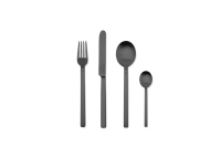 004 - 4 Cutlery set 4pcs Stile Oro Nero Ice